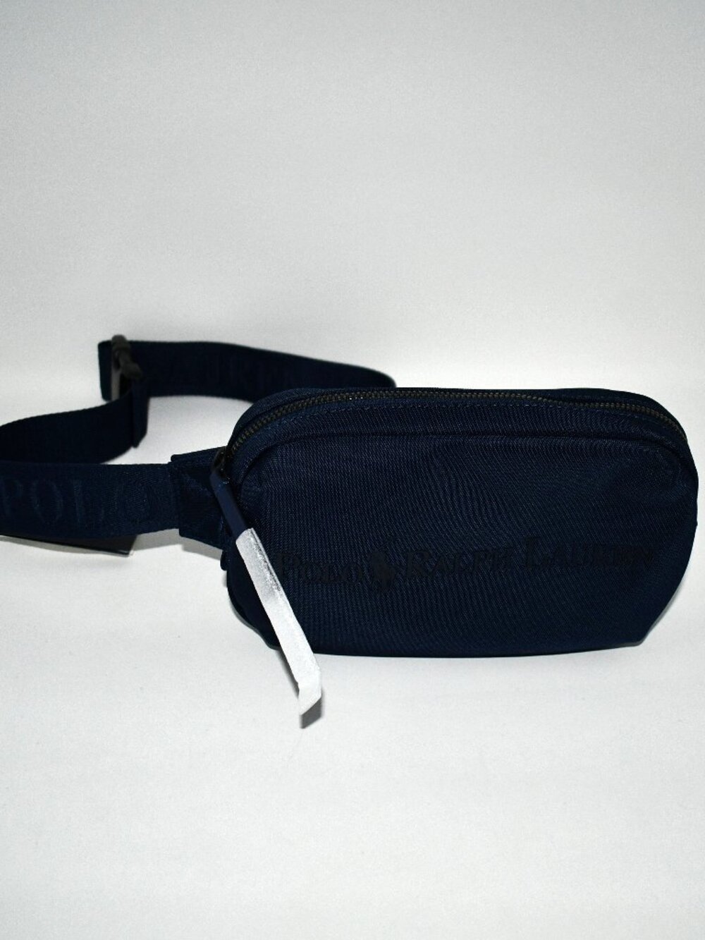 Polo Ralph Lauren Tonal Logo Waistpack in Newport Navy #405962442001 NWT Details